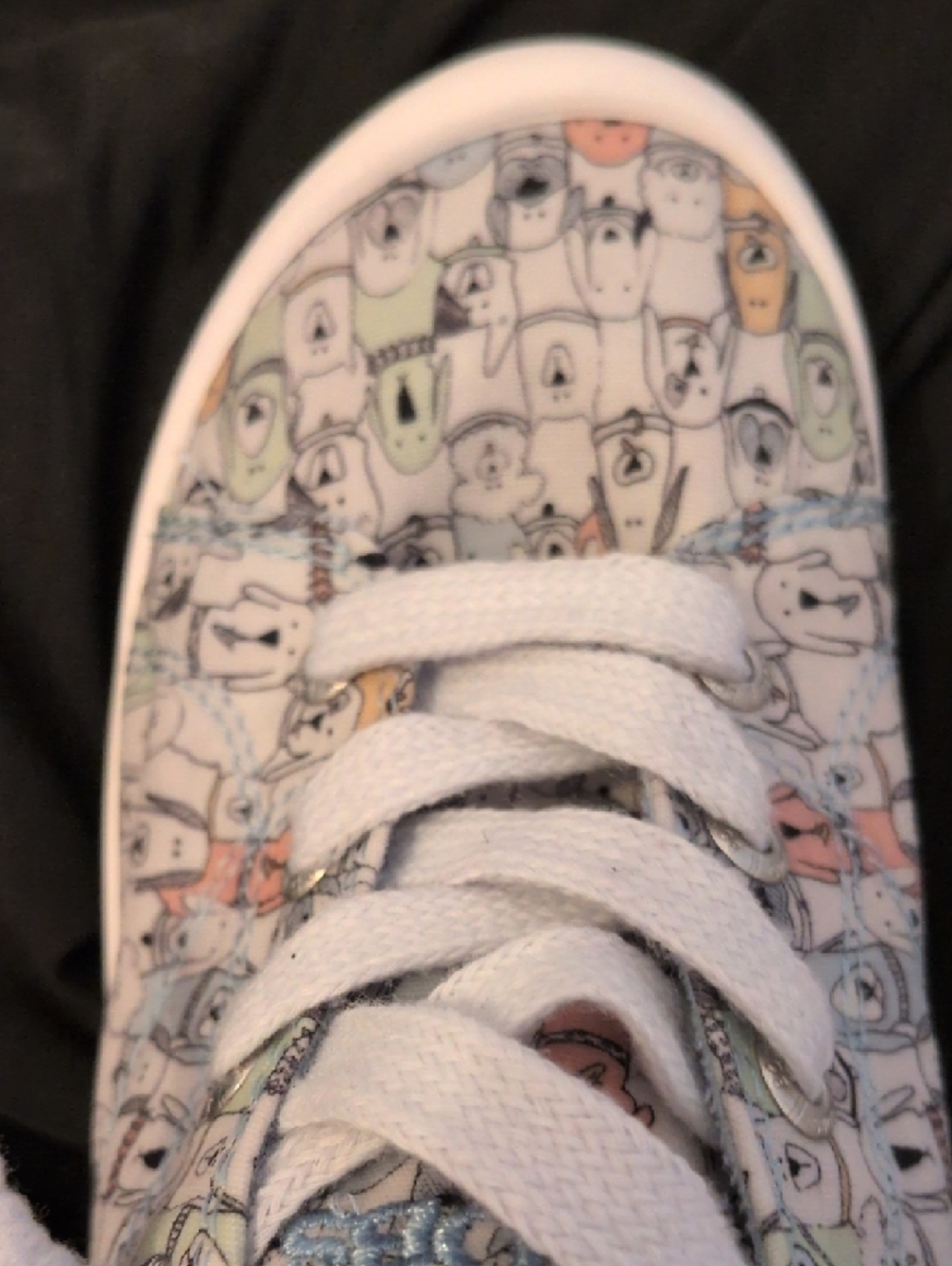 Skechers BOBS Pastel Character Print Memory Foam Sneakers - Picture 7 of 10